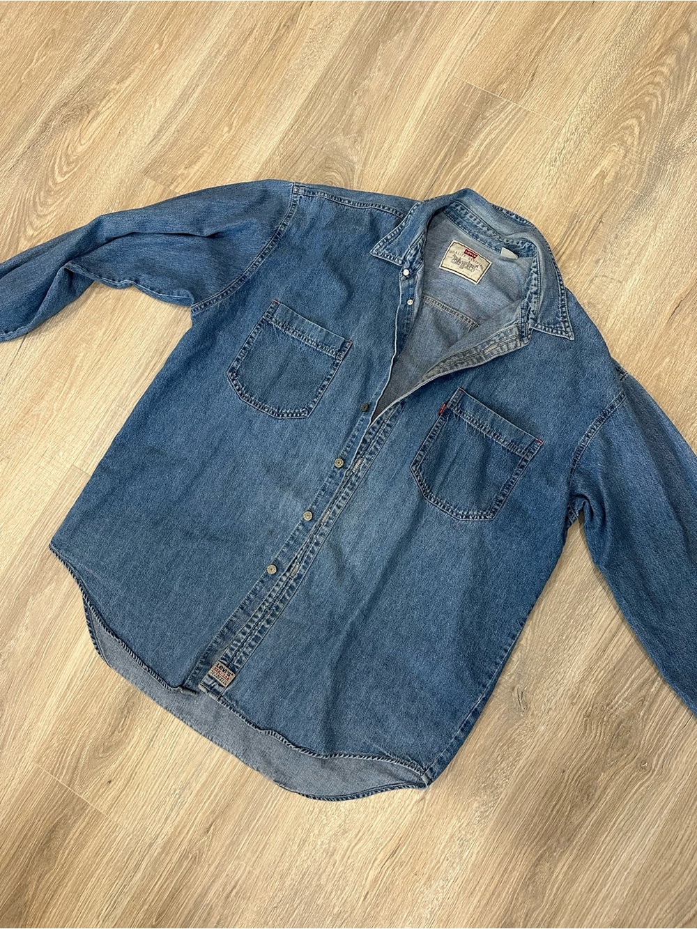 Levi’s Denim Button-Down Shirt 100% cotton- Blue